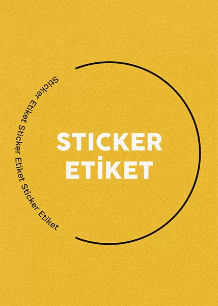 Sticker / Etiket