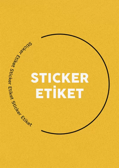 Sticker / Etiket